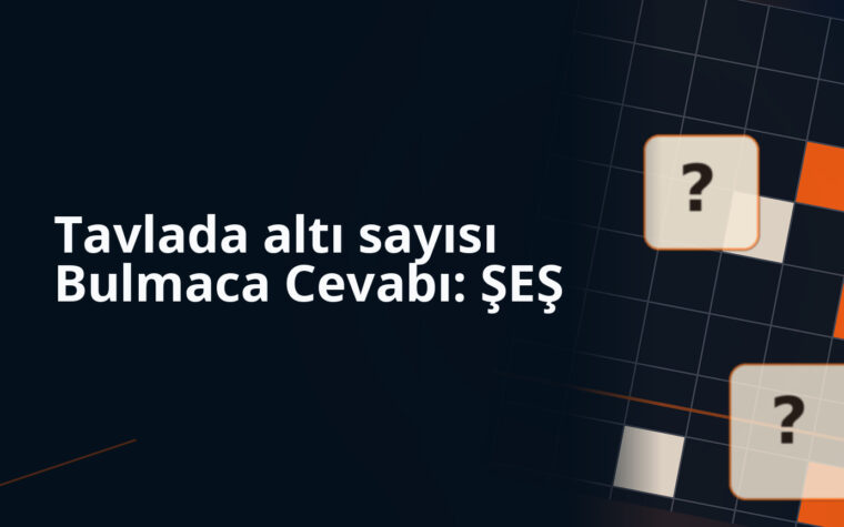 Tavlada altı sayısı Bulmaca Cevabı: ŞEŞ bulmaca sorusu kapak görseli
