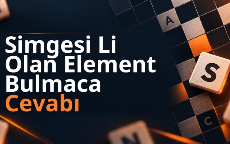 Simgesi Li Olan Element Bulmaca Cevabı