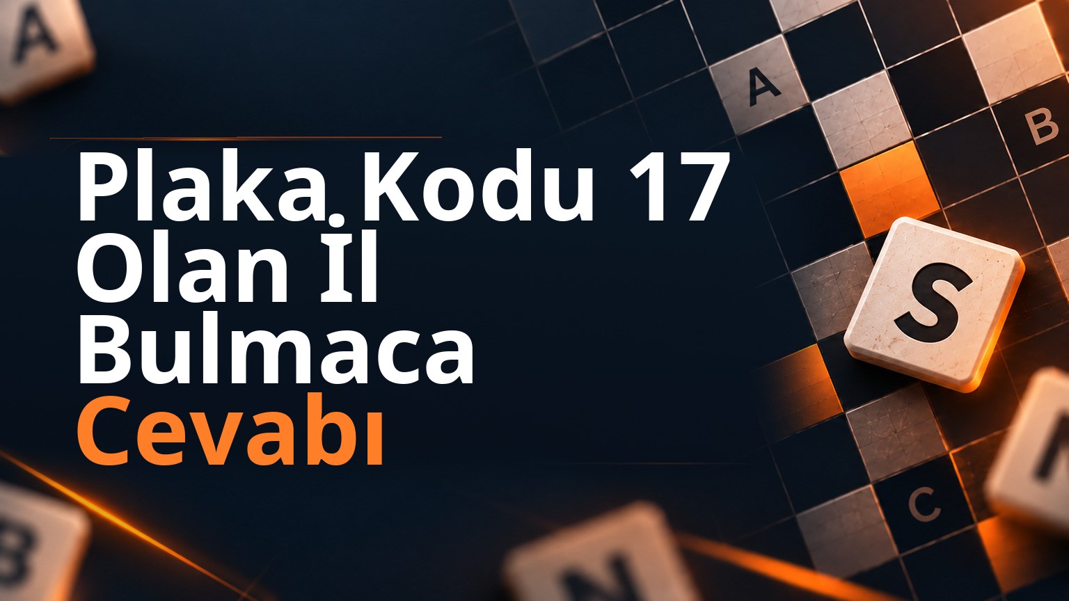 Plaka Kodu 17 Olan İl Bulmaca Cevabı
