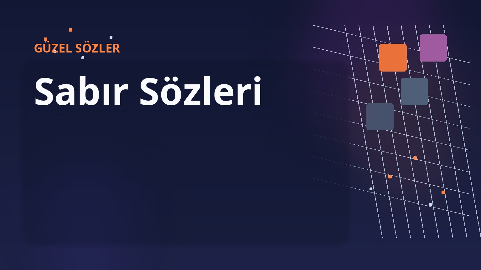 Sabır Sözleri 1 Sabır Sözleri